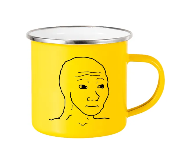 Feel guy — Yellow Enamel Metallic Cup 360ml