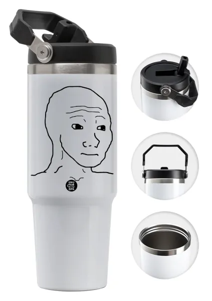 Feel guy — Θερμός Ανοξείδωτο 30oz με χερούλι