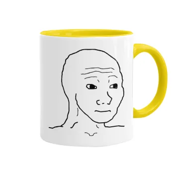 Feel guy, Mug colored yellow, ceramic, 330ml