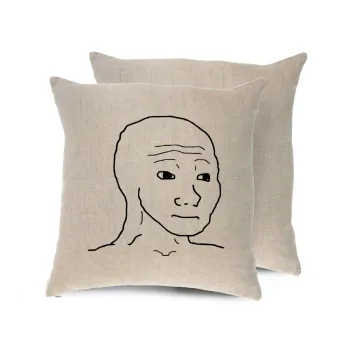 Feel guy, Μαξιλάρι καναπέ ΛΙΝΟ 40x40cm περιέχεται το  γέμισμα