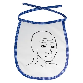 Feel guy, Σαλιάρα μωρού αλέκιαστη με κορδόνι Μπλε