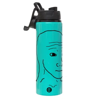 Feel guy, Μεταλλικό παγούρι νερού με καπάκι ασφαλείας, αλουμινίου 850ml