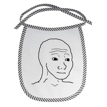 Feel guy, Σαλιάρα μωρού αλέκιαστη με κορδόνι Μαύρη