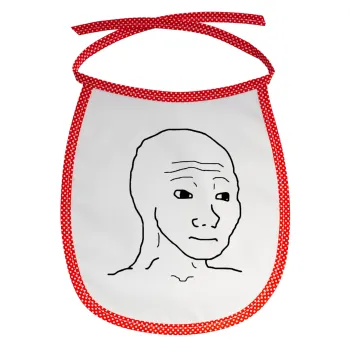 Feel guy, Σαλιάρα μωρού αλέκιαστη με κορδόνι Κόκκινη