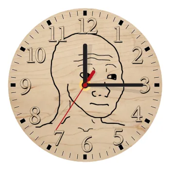 Feel guy, Ρολόι τοίχου ξύλινο plywood (20cm)