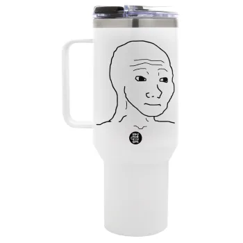Feel guy, Mega Tumbler με καπάκι, διπλού τοιχώματος (θερμό) 1,2L