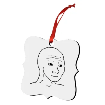 Feel guy, Στολίδι Χριστουγεννιάτικο στολίδι polygon ξύλινο 7.5cm