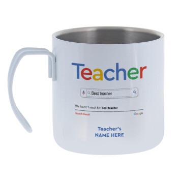 Searching for Best Teacher..., Mug Stainless steel double wall 400ml