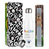 Easter candle, metallic white thermos bottle (500ml) & aromatic flat candle (30cm) (GRAY)