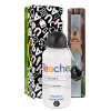 Easter Set, metallic aluminum water bottle (500ml) & aromatic flat Easter candle (30cm) (GRAY)