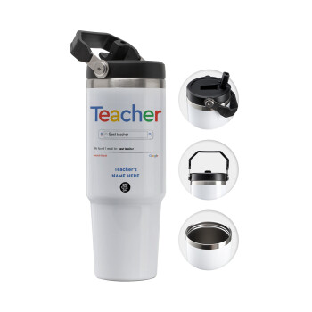 Searching for Best Teacher..., 30oz stainless Steel Tumbler with Handle