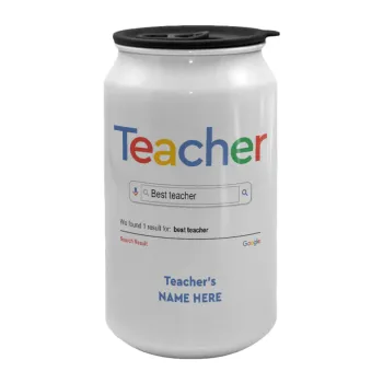 Searching for Best Teacher..., Κούπα ταξιδιού μεταλλική με καπάκι (tin-can) 500ml