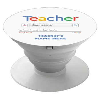 Searching for Best Teacher..., Phone Holders Stand  Λευκό Βάση Στήριξης Κινητού στο Χέρι