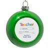 Green Christmas tree ornament bauble 8cm