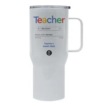 Searching for Best Teacher..., Tumbler με καπάκι, διπλού τοιχώματος (θερμό) 750L