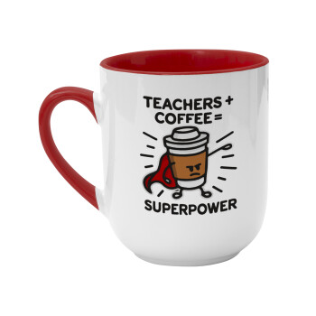 Teacher Coffee Super Power, Κούπα κεραμική tapered 260ml