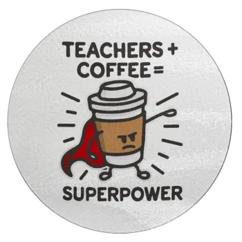 Teacher Coffee Super Power, Επιφάνεια κοπής γυάλινη στρογγυλή (30cm)