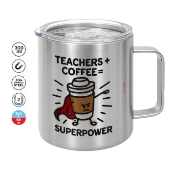 Teacher Coffee Super Power, Mug Stainless steel double wall 300ml