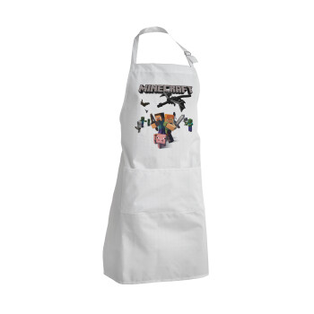 Minecraft Alex, Adult Chef Apron (with sliders and 2 pockets)