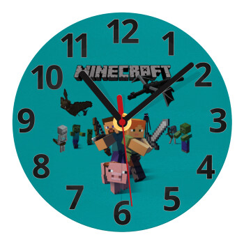 Minecraft Alex, Ρολόι τοίχου γυάλινο (20cm)