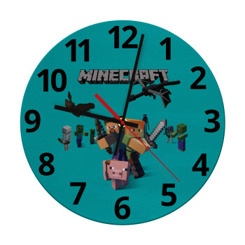Minecraft Alex, Ρολόι τοίχου γυάλινο (30cm)