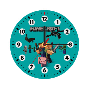 Minecraft Alex, Wooden wall clock (20cm)