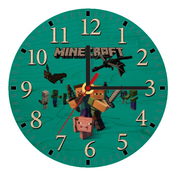 Minecraft Alex, Ρολόι τοίχου ξύλινο plywood (20cm)