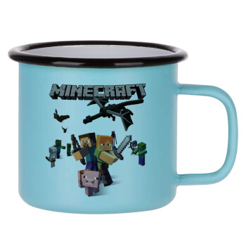 Minecraft Alex, Κούπα Μεταλλική εμαγιέ ΜΑΤ σιέλ 360ml