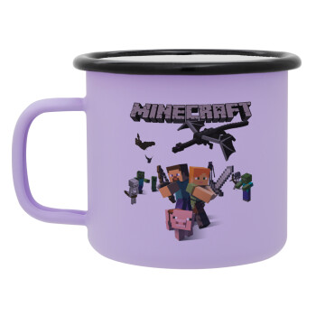 Minecraft Alex, Κούπα Μεταλλική εμαγιέ ΜΑΤ Light Pastel Purple 360ml