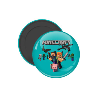 Minecraft Alex, Μαγνητάκι ψυγείου στρογγυλό διάστασης 5cm