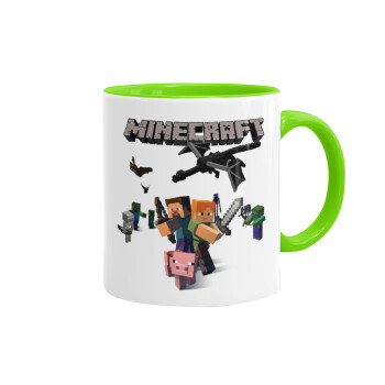 Minecraft Alex, Mug colored light green, ceramic, 330ml