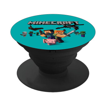 Minecraft Alex, Phone Holders Stand  Μαύρο Βάση Στήριξης Κινητού στο Χέρι