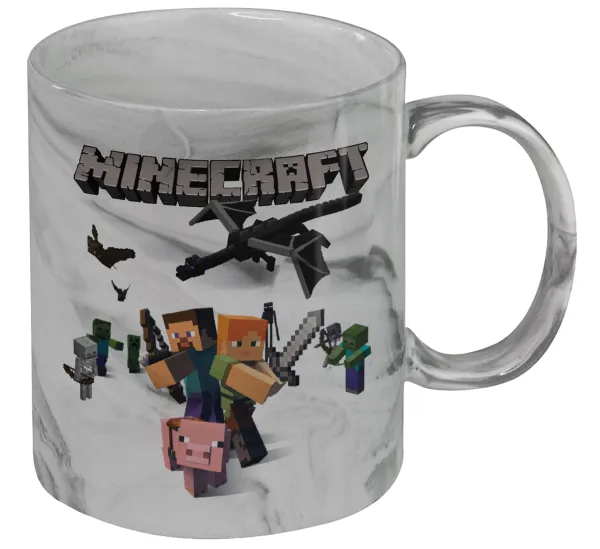 Minecraft Alex — Mug ceramic marble style, 330ml