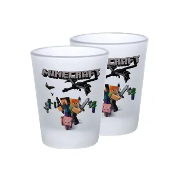 Minecraft Alex, Σφηνοπότηρα γυάλινα 45ml του πάγου (2 τεμάχια)