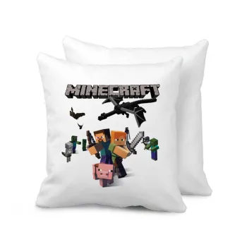 Minecraft Alex, Μαξιλάρι καναπέ 40x40cm περιέχεται το  γέμισμα