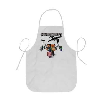 Minecraft Alex, Ποδιά Σεφ ολόσωμη κοντή  Παιδική (44x62cm)