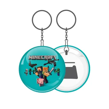 Minecraft Alex, Μπρελόκ μεταλλικό 5cm με ανοιχτήρι