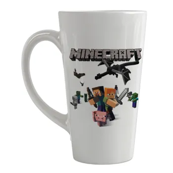 Minecraft Alex, Κούπα κωνική Latte Μεγάλη, κεραμική, 450ml