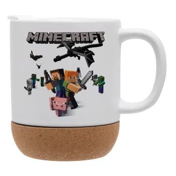 Minecraft Alex, Ceramic coffee mug Cork (MAT), 330ml