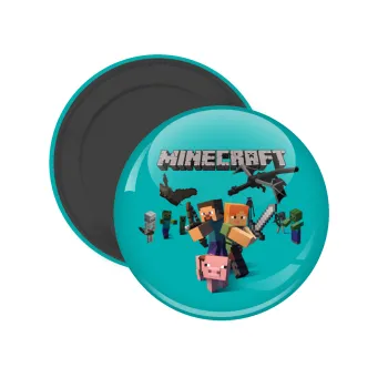 Minecraft Alex, Μαγνητάκι ψυγείου στρογγυλό διάστασης 5cm