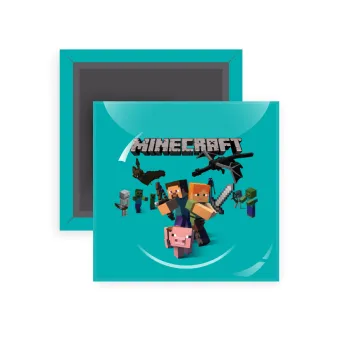 Minecraft Alex, Μαγνητάκι ψυγείου τετράγωνο διάστασης 5x5cm