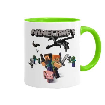 Minecraft Alex, Κούπα χρωματιστή βεραμάν, κεραμική, 330ml