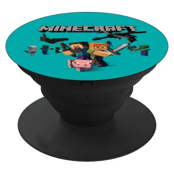 Minecraft Alex, Phone Holders Stand  Black Hand-held Mobile Phone Holder