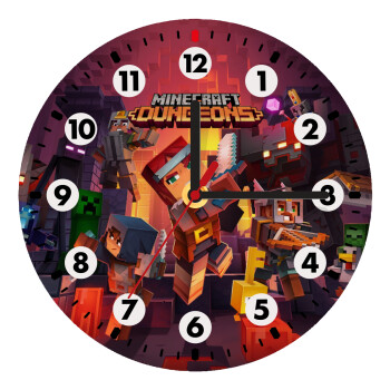 Minecraft Dungeons, Ρολόι τοίχου ξύλινο (20cm)
