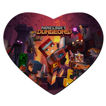 Minecraft Dungeons, Mousepad καρδιά 23x20cm
