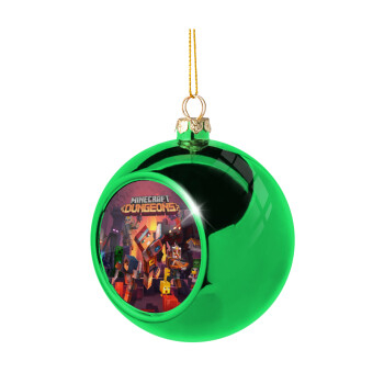 Minecraft Dungeons, Χριστουγεννιάτικη μπάλα δένδρου Πράσινη 8cm
