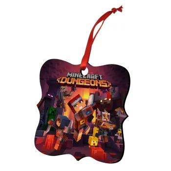 Minecraft Dungeons, Christmas ornament polygon wooden 7.5cm