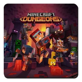 Minecraft Dungeons, Τετράγωνο μαγνητάκι ξύλινο 9x9cm