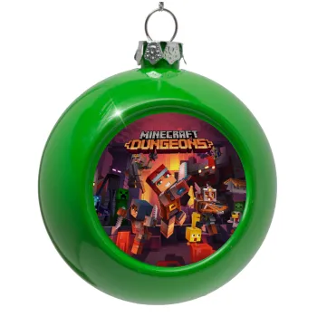 Minecraft Dungeons, Green Christmas tree ornament bauble 8cm