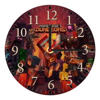 Minecraft Dungeons, Ρολόι τοίχου ξύλινο plywood (20cm)